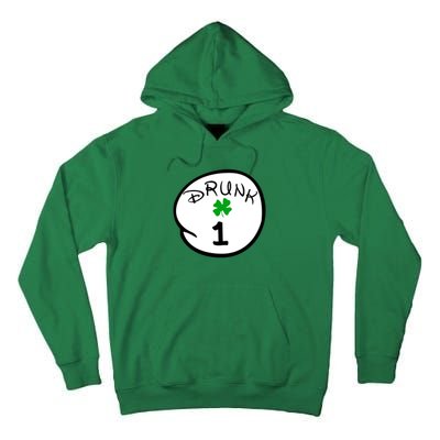 Drunk 1 2 3 4 5 Clover Personalized St Patrick's Day Tall Hoodie