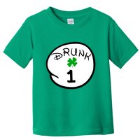Drunk 1 2 3 4 5 Clover Personalized St Patrick's Day Toddler T-Shirt