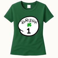 Drunk 1 2 3 4 5 Clover Personalized St Patrick's Day Womens T-Shirt