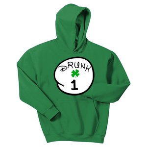 Drunk 1 2 3 4 5 Clover Personalized St Patrick's Day Kids Hoodie