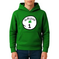 Drunk 1 2 3 4 5 Clover Personalized St Patrick's Day Kids Hoodie