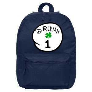 Drunk 1 2 3 4 5 Clover Personalized St Patrick's Day 16 in Basic Backpack