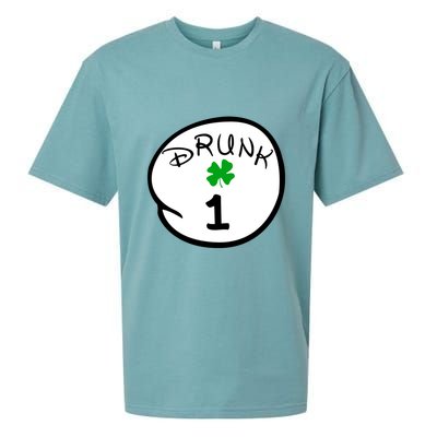 Drunk 1 2 3 4 5 Clover Personalized St Patrick's Day Sueded Cloud Jersey T-Shirt