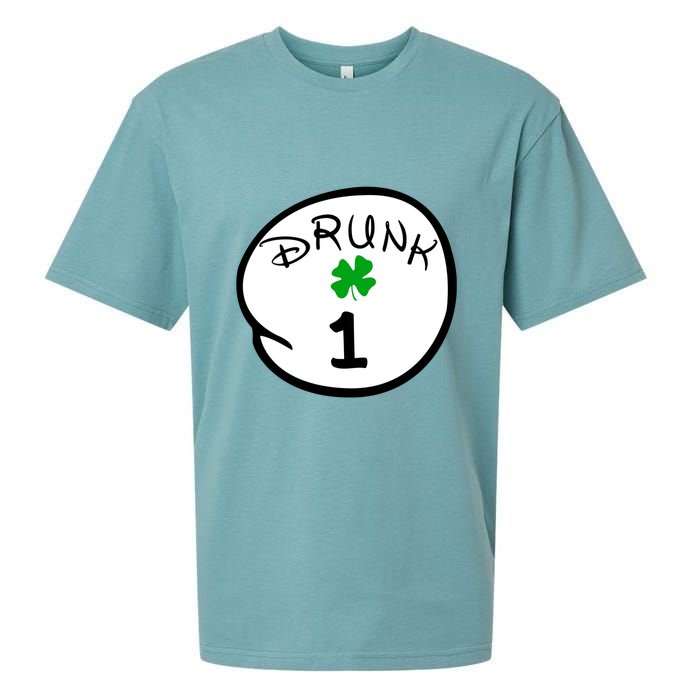 Drunk 1 2 3 4 5 Clover Personalized St Patrick's Day Sueded Cloud Jersey T-Shirt