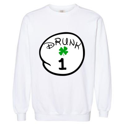 Drunk 1 2 3 4 5 Clover Personalized St Patrick's Day Garment-Dyed Sweatshirt