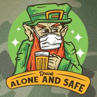 Drunk Alone And Safe Legacy Tie Dye Trucker Hat