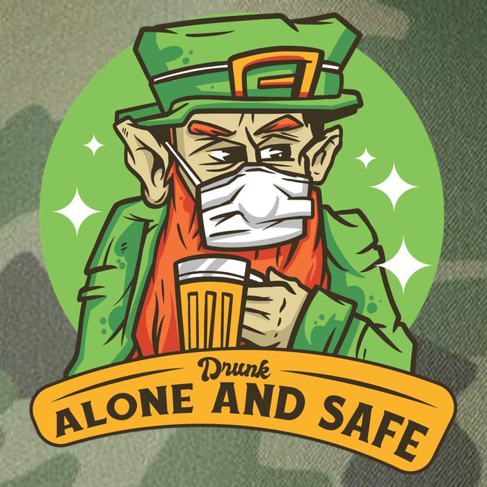 Drunk Alone And Safe Legacy Tie Dye Trucker Hat