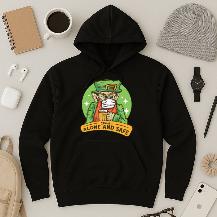 Drunk Alone And Safe Hoodie
