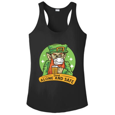 Drunk Alone And Safe Ladies PosiCharge Competitor Racerback Tank