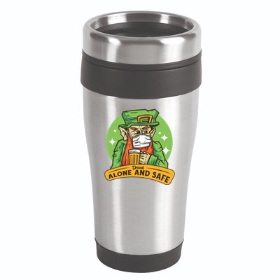 Drunk Alone And Safe 16oz Travel Tumbler