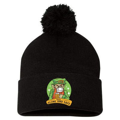 Drunk Alone And Safe Pom Pom 12in Knit Beanie