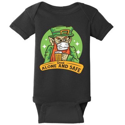 Drunk Alone And Safe Baby Bodysuit