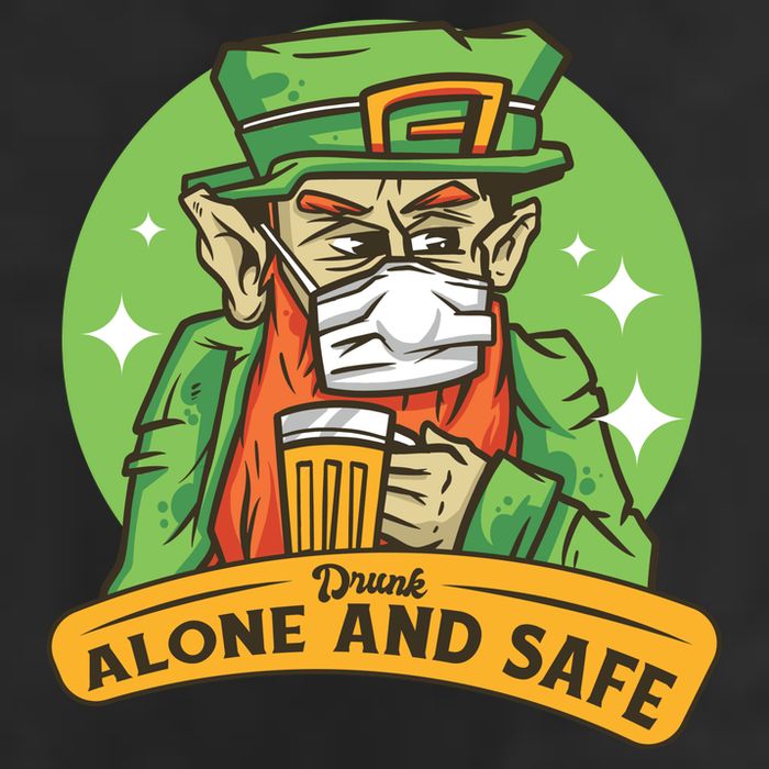 Drunk Alone And Safe Golf Towel