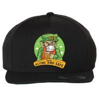 Drunk Alone And Safe Wool Snapback Cap