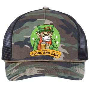 Drunk Alone And Safe Retro Rope Trucker Hat Cap