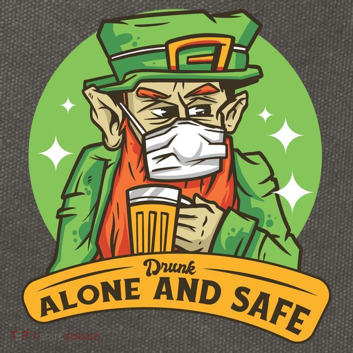Drunk Alone And Safe Cotton Canvas Backpack