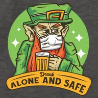 Drunk Alone And Safe Vector Backpack