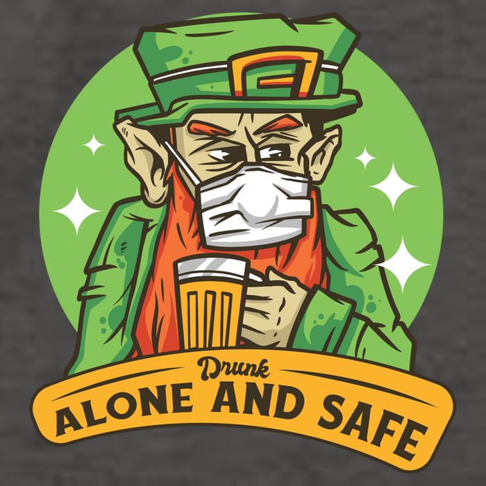 Drunk Alone And Safe Vector Backpack
