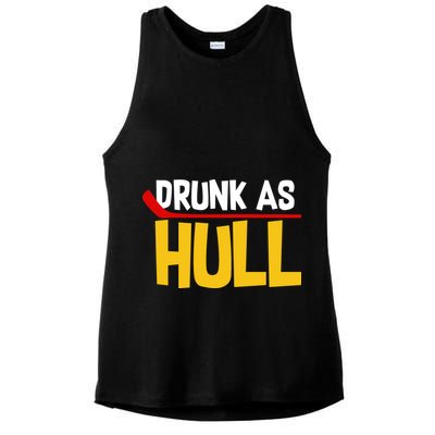 Drunk As Hull Ladies PosiCharge Tri-Blend Wicking Tank