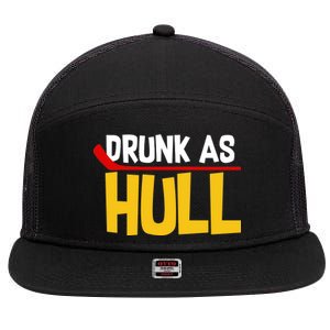 Drunk As Hull 7 Panel Mesh Trucker Snapback Hat