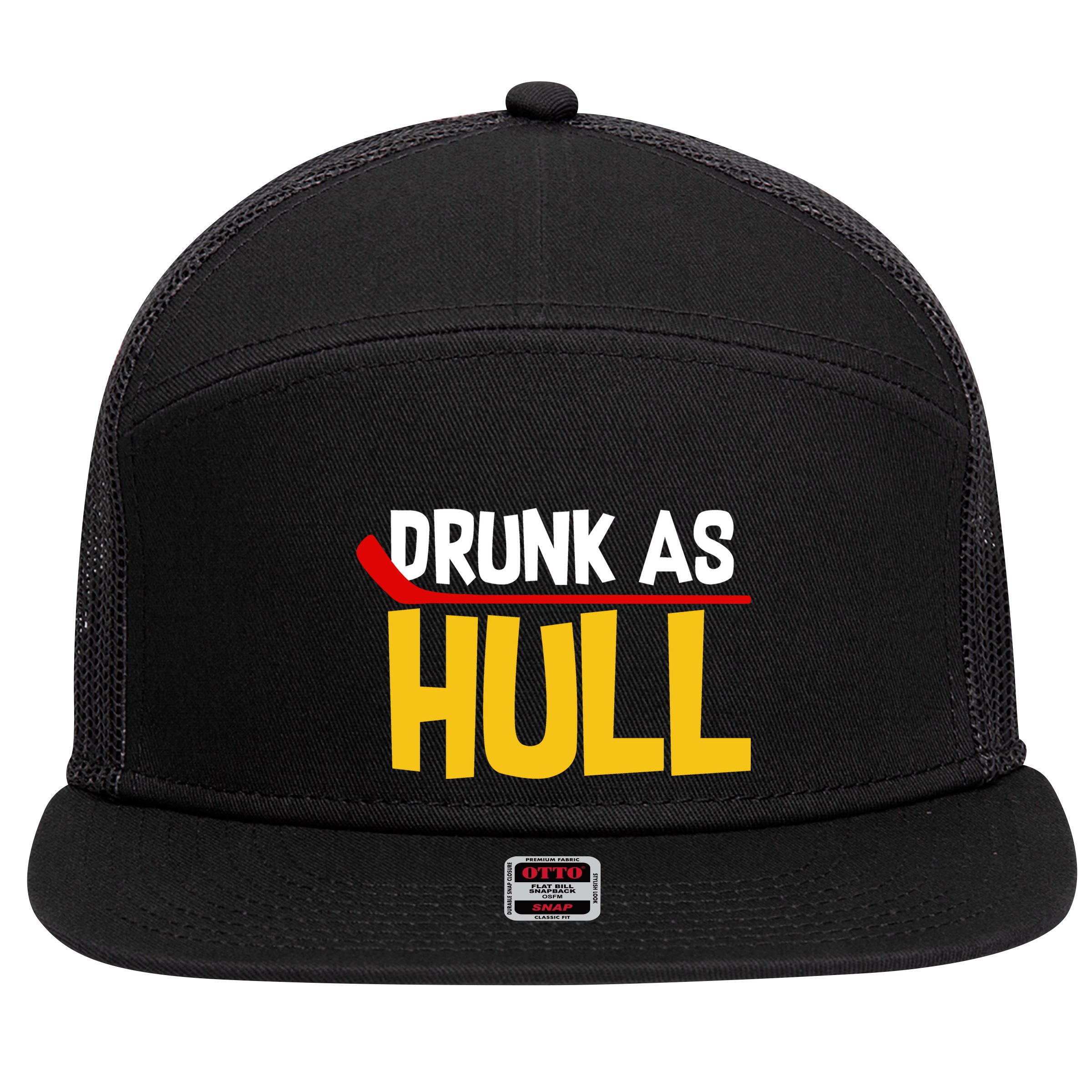 Drunk As Hull 7 Panel Mesh Trucker Snapback Hat