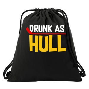 Drunk As Hull Drawstring Bag