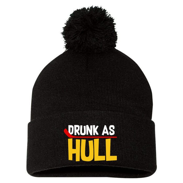 Drunk As Hull Pom Pom 12in Knit Beanie