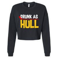 Drunk As Hull Cropped Pullover Crew