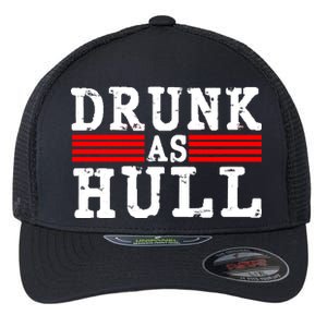 Drunk As Hull Funny Hockey Flexfit Unipanel Trucker Cap