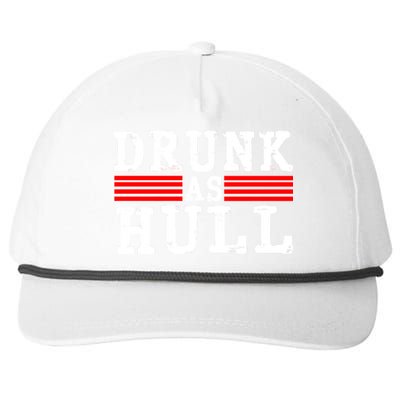 Drunk As Hull Funny Hockey Snapback Five-Panel Rope Hat