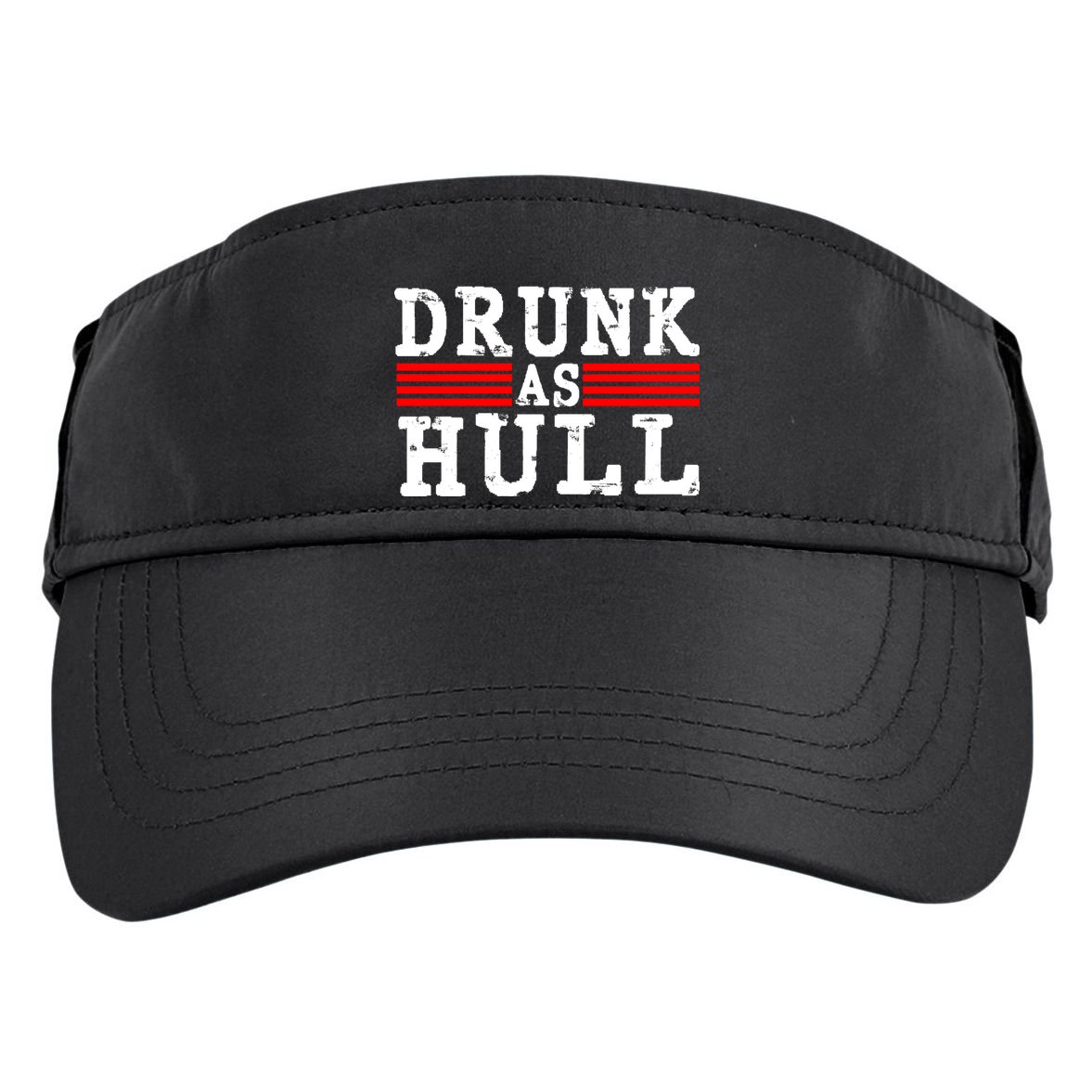 Drunk As Hull Funny Hockey Adult Drive Performance Visor