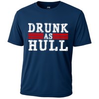 Drunk As Hull Funny Hockey Cooling Performance Crew T-Shirt