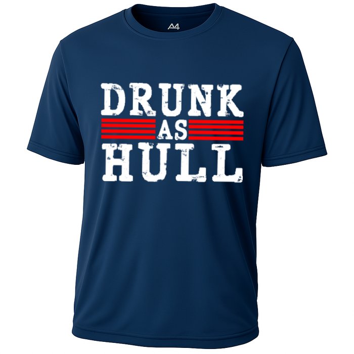 Drunk As Hull Funny Hockey Cooling Performance Crew T-Shirt