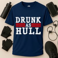 Drunk As Hull Funny Hockey Cooling Performance Crew T-Shirt