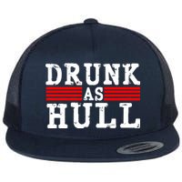 Drunk As Hull Funny Hockey Flat Bill Trucker Hat