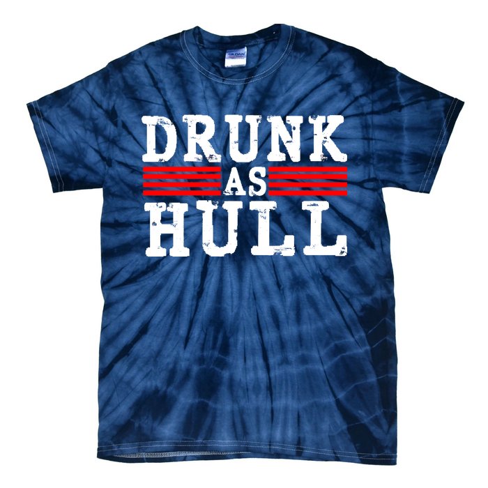 Drunk As Hull Funny Hockey Tie-Dye T-Shirt