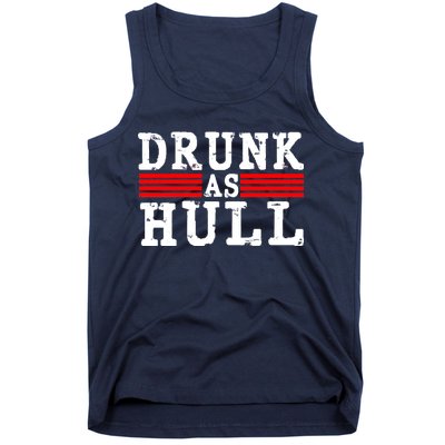 Drunk As Hull Funny Hockey Tank Top