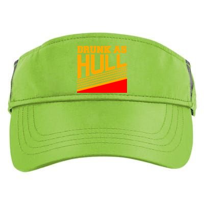 Drunk As Hull Logo Adult Drive Performance Visor