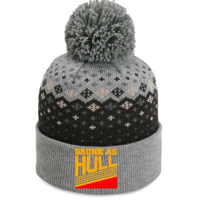 Drunk As Hull Logo The Baniff Cuffed Pom Beanie