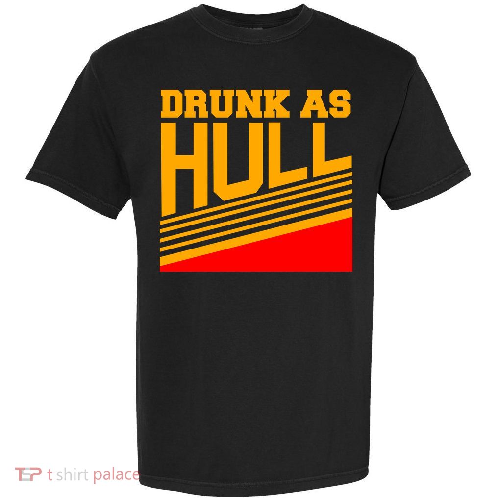 Drunk As Hull Logo Garment-Dyed Heavyweight T-Shirt
