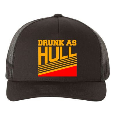 Drunk As Hull Logo Yupoong Adult 5-Panel Trucker Hat