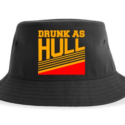 Drunk As Hull Logo Sustainable Bucket Hat