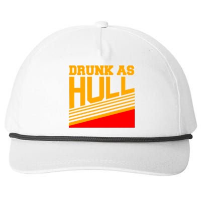 Drunk As Hull Logo Snapback Five-Panel Rope Hat