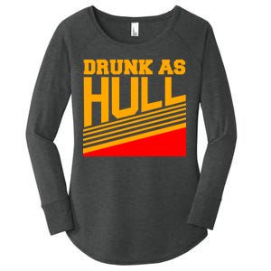 Drunk As Hull Logo Women's Perfect Tri Tunic Long Sleeve Shirt