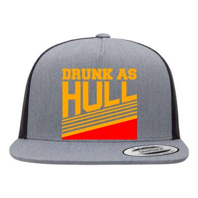 Drunk As Hull Logo Flat Bill Trucker Hat