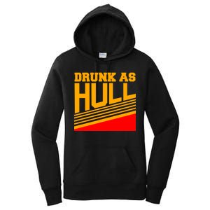 Drunk As Hull Logo Women's Pullover Hoodie