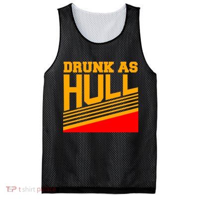 Drunk As Hull Logo Mesh Reversible Basketball Jersey Tank
