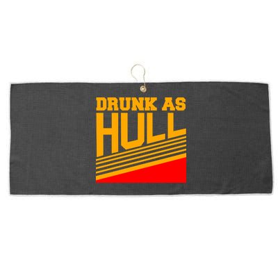 Drunk As Hull Logo Large Microfiber Waffle Golf Towel