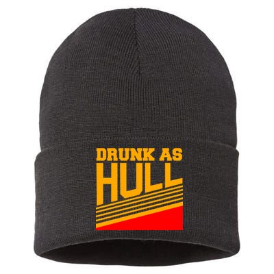 Drunk As Hull Logo Sustainable Knit Beanie