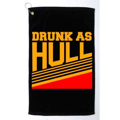 Drunk As Hull Logo Platinum Collection Golf Towel